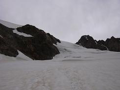 A la descente du glacier des Glaciers