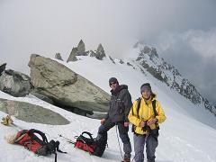 Pause au col de la Bérangère