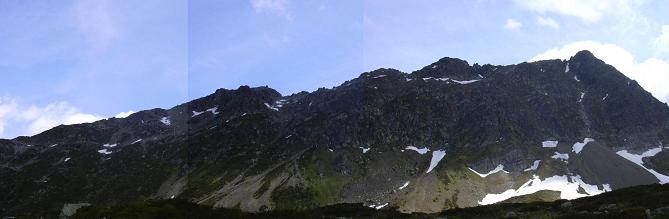 Panorama sur les arêtes de l'Aiguille de Roselette