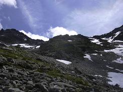 La montée au col d'Enclave