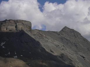 Vue sur l'arête de l'aiguille du Goléon
