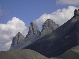 Aiguilles d'Arves depuis le col de Martignare